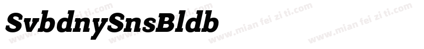SvobodnySans Bold Ob字体转换